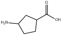 3-氨基环戊烷甲酸, 89614-96-0, 结构式