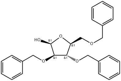 2,3,5-三-O-苄基-Β-L-阿拉伯呋喃糖 结构式
