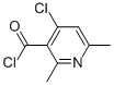 3-Pyridinecarbonyl chloride, 4-chloro-2,6-dimethyl- (9CI) Structure