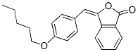 3-[[4-(ペンチルオキシ)フェニル]メチレン]-1(3H)-イソベンゾフラノン 化学構造式