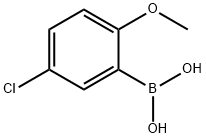 5-氯-2-甲氧基苯硼酸, 89694-48-4, 结构式