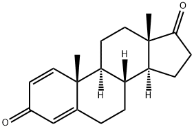 1,4-アンドロスタジエン-3,17-ジオン 化学構造式