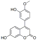 4-(3-Hydroxy-4-methoxyphenyl)-7-hydroxy-2H-1-benzopyran-2-one Structure