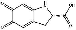 (2S)-2,3,5,6-テトラヒドロ-5,6-ジオキソ-1H-インドール-2-カルボン酸 化学構造式