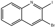 3-ブロモ-2-ヨードキノリン 化学構造式