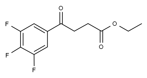 ETHYL 4-OXO-4-(3,4,5-TRIFLUOROPHENYL)BUTYRATE Structure