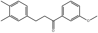 3-(3,4-ジメチルフェニル)-3'-メトキシプロピオフェノン 化学構造式