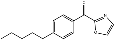 2-(4-ペンチルベンゾイル)オキサゾール 化学構造式