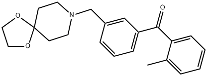 3'-[8-(1,4-DIOXA-8-AZASPIRO[4.5]DECYL)METHYL]-2-METHYL BENZOPHENONE Structure