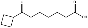 7-シクロブチル-7-オキソヘプタン酸 化学構造式