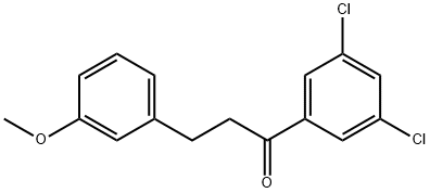 3',5'-DICHLORO-3-(3-METHOXYPHENYL)PROPIOPHENONE Structure