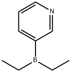 二乙基(3-吡啶基)-硼烷, 89878-14-8, 结构式