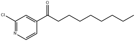 2-クロロ-4-ノナノイルピリジン 化学構造式