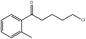 5-クロロ-1-(2-メチルフェニル)-1-オキソペンタン 化学構造式