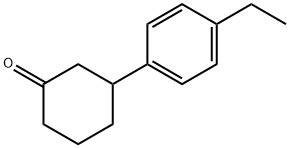 3-(4-ETHYLPHENYL)CYCLOHEXANONE Structure