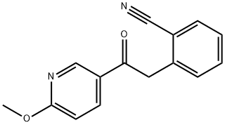 2-METHOXY-5-(2-CYANOPHENYLACETYL)PYRIDINE Structure