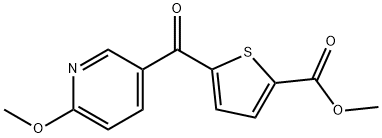 METHYL 5-(6-METHOXYNICOTINOYL) THIOPHENE-2-CARBOXYLATE Structure