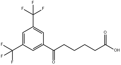 6-(3,5-DITRIFLUOROMETHYLPHENYL)-6-OXOHEXANOIC ACID Structure