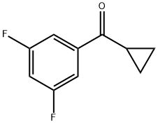 3,5-二氟苯基环丙基甲基酮 结构式