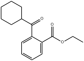 2-カルボエトキシフェニルシクロヘキシルケトン 化学構造式