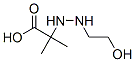Propionic acid, 2-[2-(2-hydroxyethyl)hydrazino]-2-methyl- (7CI) Structure