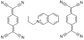 (TCNQ)2 ISOQUINOLINE(N-N-PROPYL) Structure