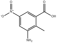 o-Toluic acid, 3-amino-5-nitro- (7CI) Structure