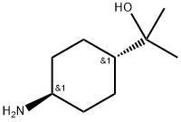 TRANS-2-(4-アミノシクロヘキシル)-2-ヒドロキシプロパン 化学構造式