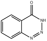 3,4-ジヒドロ-4-オキソ-1,2,3-ベンゾトリアジン 化学構造式