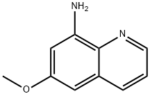 6-メトキシ-8-アミノキノリン 化学構造式