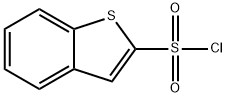 1-苯并噻吩-2-磺酰氯 结构式