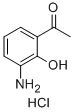 3'-アミノ-2'-ヒドロキシアセトフェノン塩酸塩 化学構造式
