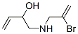 1-(2-bromoprop-2-enylamino)but-3-en-2-ol 结构式