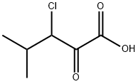 Pentanoic  acid,  3-chloro-4-methyl-2-oxo- 结构式
