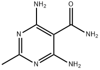 4,6-DIAMINO-2-METHYLPYRIMIDINE-5-CARBOXAMIDE 结构式