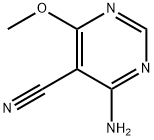 4-氨基-6-甲氧基嘧啶-5-甲腈 结构式