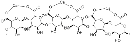アルギン酸カルシウム 化学構造式