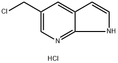 5-CHLOROMETHYL-1H-PYRROLO[2,3-B]PYRIDINE HYDROCHLORIDE 结构式