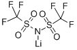 双三氟甲烷磺酰亚胺锂, 90076-65-6, 结构式