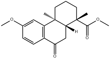7-オキソ-12-メトキシポドカルパ-8,11,13-トリエン-19-酸メチル 化学構造式