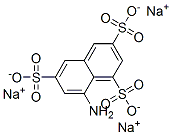trisodium 8-aminonaphthalene-1,3,6-trisulphonate Struktur