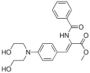 methyl 2-benzamido-3-[4-(bis(2-hydroxyethyl)amino)phenyl]prop-2-enoate Structure