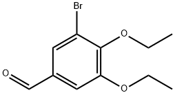 3-溴-4,5-二乙氧基-苯甲醛, 90109-64-1, 结构式