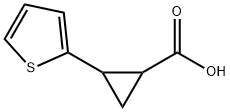 2-Thiophen-2-yl-cyclopropanecarboxylic acid Struktur