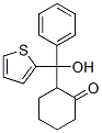Cyclohexanone,  2-(hydroxyphenyl-2-thienylmethyl)- Structure