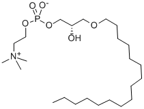 3-O-HEXADECYL-SN-GLYCERO-1-PHOSPHOCHOLINE Structure