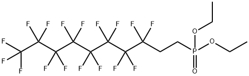 Diethyl (3,3,4,4,5,5,6,6,7,7,8,8,9,9,10,10,10-heptadecafluorodec-1-yl)phosphonate Struktur