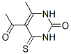 5-ACETYL-6-METHYL-4-THIOXO-3,4-DIHYDROPYRIMIDIN-2(1H)-ONE 结构式