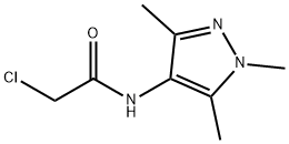 2-氯-N-(1,3,5-三甲基-1H-吡唑-4-基)乙酰胺 结构式