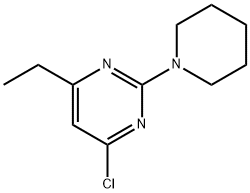 4-CHLORO-6-ETHYL-2-(1-PIPERIDINYL)PYRIMIDINE Structure